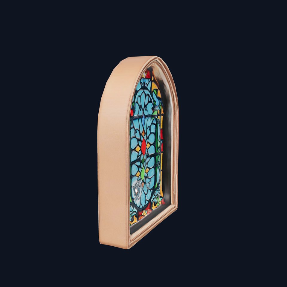 Vibrant Gothic Stained Glass model pack